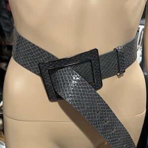 Banana Republic Charcoal Patterned Belt